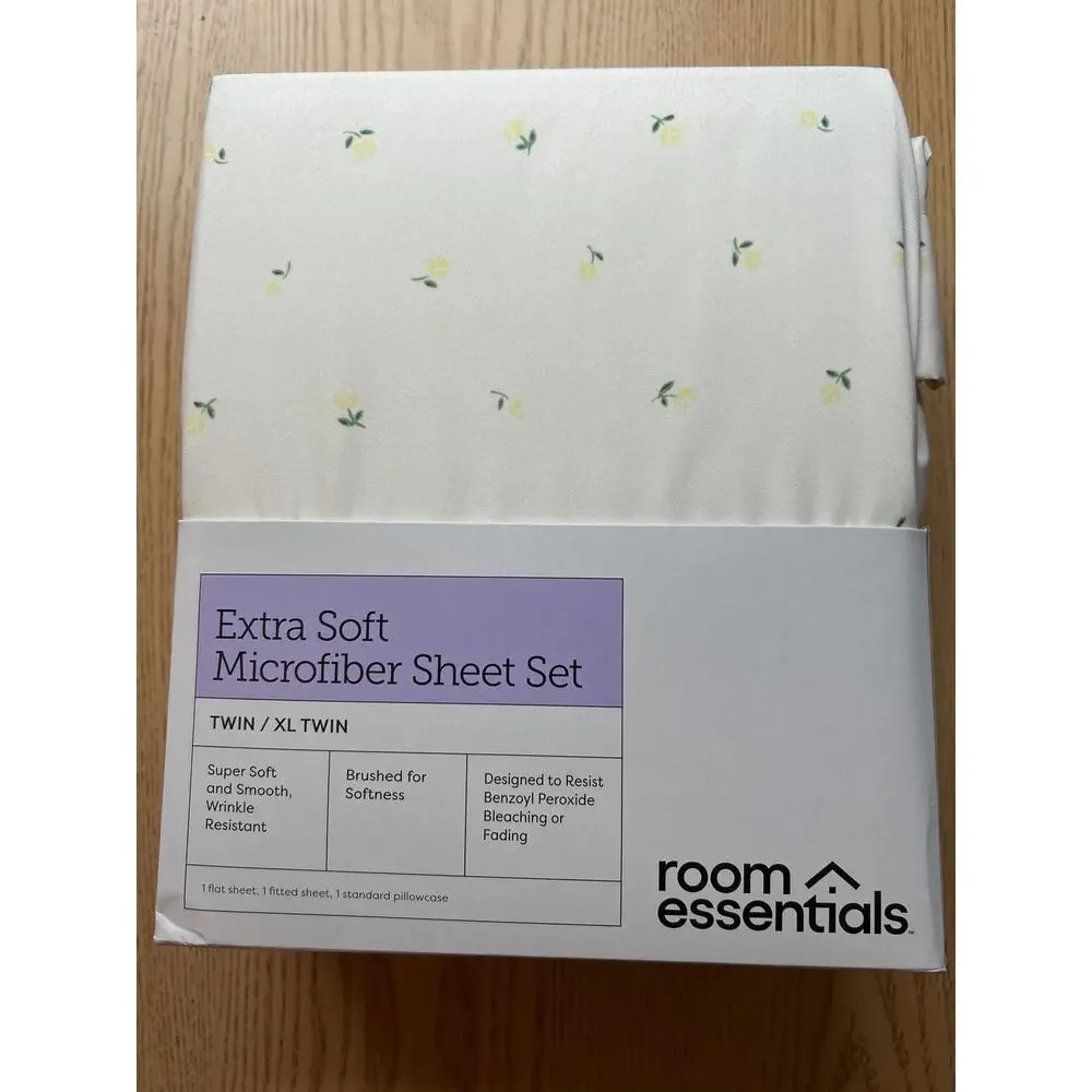 New Room Essentials 3pc Ditsy Floral 💐Yellow Twin/Twin XL Microfiber Sheet Set